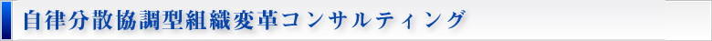 自律分散協調型組織変革コンサルティング